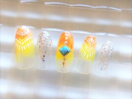 夏色　ターコイズネイル