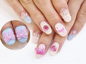 ネイルコレクション ピンク(Nail Collection Pink)/ジェル放題＋キャラ♪メルちゃん