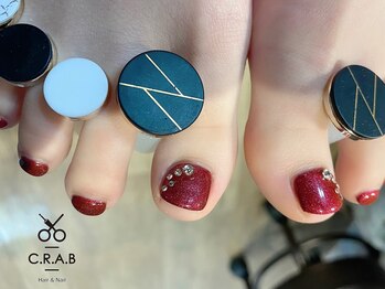 フットネイル×ワンカラー