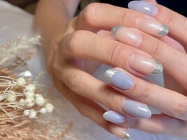 爽やか夏色×シルバーフレンチ☆