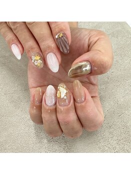 ブラウンシェルネイル