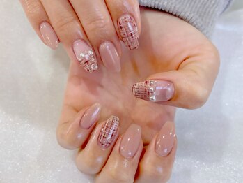 アルティノ ネイル ガーデン(altino nail garden)/ツイード/バレンタイン/ガーリー