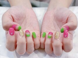#個性的ネイル #派手ネイル