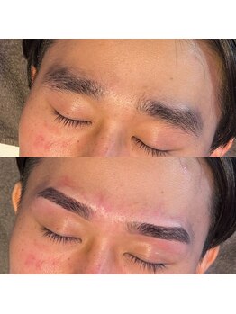 トップルック 横浜店(TOP LOOK)/メンズ眉毛ビフォーアフター