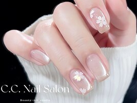 春の桜ネイル