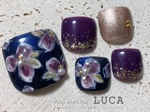ネイルアトリエルカ(nail atelier LUCA)/W-417 シェラックフラワーネイル