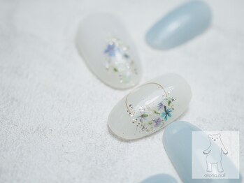 オトナネイル(otona nail)/リースブーケ押し花ネイル