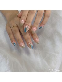 塗りかけネイル♪