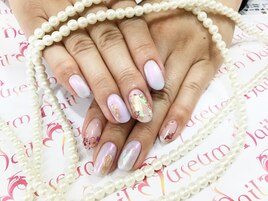 【春】オーロラと押し花