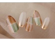 ヴァンネイル(VINGT NAIL nail&eye beauty)/マグ×ニットネイル