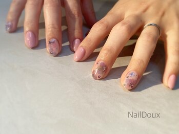 ネイル ドゥ 岡山駅前店(Nail Doux)/押し花ネイル