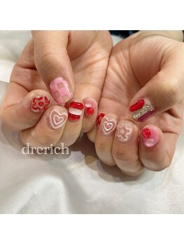 ネイルサロン ドレリッチ 心斎橋店(drerich)/ぽこぽこ☆pink