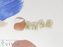 メイクプラスネイル ヴィヴィッド(MAKE+NAIL vivid)/フット　オリジナルネイル♪