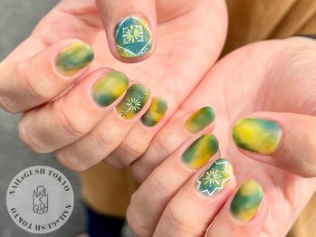 ネイルズガッシュ 溝の口店(NAILs GUSH)/マット/モロッカン/手描き
