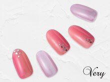 ヴェリー 六本木ヒルズ店(Very)/ピンク縦グラデーションネイル