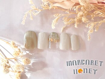 マーガレットハニー 本八幡/マグネット×ツイードネイル