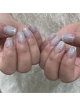 ネイルサロン エーナイン 札幌月寒店/マグ×チーク♪持ち込みデザイン