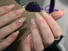 モアグラム 池袋東口店(More Glam)/指輪風ダイヤモンドネイル