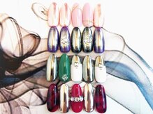 ティーエヌ 名古屋矢場町店/ミラーネイル・オーロラネイル