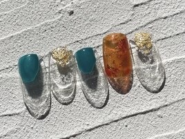 べっこう風×変形フレンチ