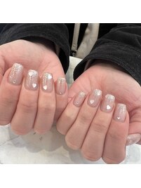 ハートホロネイル
