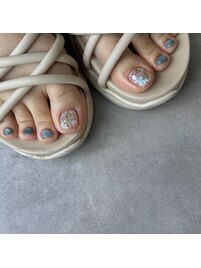 フット 2本アート