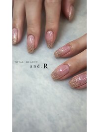 シンプルラメグラネイル☆