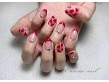 シャルムネイル(Charme Nail)/ハートフレンチネイル