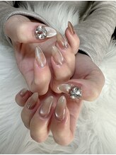 アスネイル(As Nail)/ちゅるんマグ×ビジューネイル