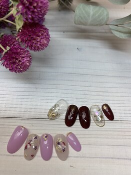 マハロネイル(Mahalo Nail)/ドライフラワー ネイル