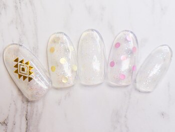 ミンクスタイル 浜松町店/クリアラメ×ホロドット