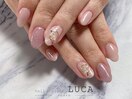W-635 ニュアンス押し花ネイル