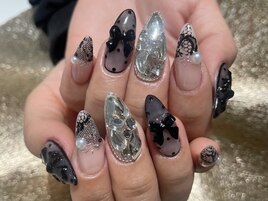 レース×ブラックネイル