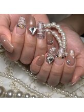 ネイルサロン ローズ(Rose)/ツイードネイル