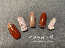 グラマーネイル(Glamor nail)/ツイード×ミラー