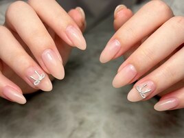 グラデーションにリボン！