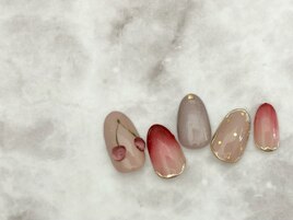 ワンポイントさくらんぼart