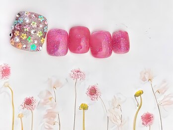 ネイルサロン&スクール ジーナ(GINA)/たっぷりフラワーネイル