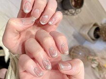 カノアネイルプレイス(KANOA nail place)/マグネットフレンチ×チーク