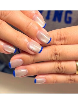 マグネット/スキニーフレンチ/青