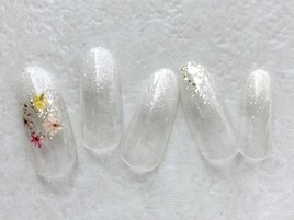 押し花グラデーション