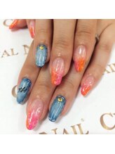 クリスタルネイル ボンベルタ橘店(CRYSTAL NAIL)/デニムネイル