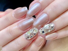 キラキラ埋め尽くしネイル☆