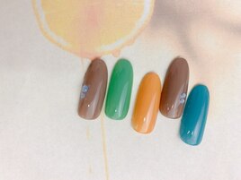 夏色こっくりネイル