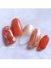 たゆ ネイル(たゆnail)/べっ甲オレンジネイル