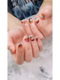 秋冬ニュアンスネイル