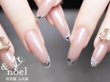 ノエル(Noel)/長さだしガラスフレンチネイル