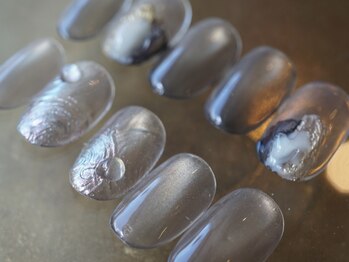 マイネイル(M.nail)の写真/定額デザインの色変更可能☆うるちゅる秋デザインが指先に馴染む。秋デザインを堪能しませんか♪
