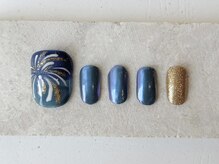 カラ ネイル 中津店(calla nail)/打ち上げ花火ネイル＊