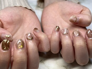 リリーネイル(Lily nail)/ブラウンニュアンスネイル